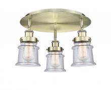 Innovations Lighting 916-3C-AB-G184S - Canton - 3 Light - 17 inch - Antique Brass - Flush Mount