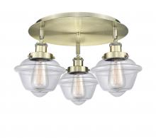 Innovations Lighting 916-3C-AB-G532 - Oxford - 3 Light - 19 inch - Antique Brass - Flush Mount