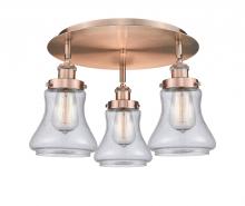 Innovations Lighting 916-3C-AC-G194 - Bellmont - 3 Light - 18 inch - Antique Copper - Flush Mount