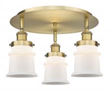 Innovations Lighting 916-3C-BB-G181S - Canton - 3 Light - 17 inch - Brushed Brass - Flush Mount