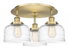 Innovations Lighting 916-3C-BB-G713 - Bell - 3 Light - 20 inch - Brushed Brass - Flush Mount