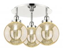 Innovations Lighting 916-3C-PN-G208-8 - Beacon - 3 Light - 20 inch - Polished Nickel - Semi-Flush Mount