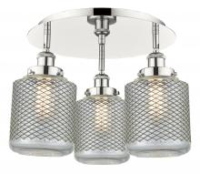 Innovations Lighting 916-3C-PN-G262 - Edison - 3 Light - 18 inch - Polished Nickel - Semi-Flush Mount