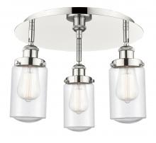 Innovations Lighting 916-3C-PN-G314 - Dover - 3 Light - 16 inch - Polished Nickel - Flush Mount