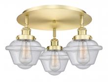 Innovations Lighting 916-3C-SG-G534 - Oxford - 3 Light - 19 inch - Satin Gold - Flush Mount