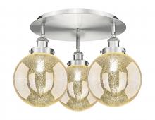 Innovations Lighting 916-3C-SN-G208-8 - Beacon - 3 Light - 20 inch - Satin Nickel - Semi-Flush Mount