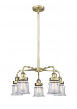 Innovations Lighting 916-5CR-AB-G182S - Canton - 5 Light - 24 inch - Antique Brass - Chandelier
