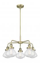 Innovations Lighting 916-5CR-AB-G324 - Olean - 5 Light - 25 inch - Antique Brass - Chandelier