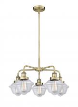 Innovations Lighting 916-5CR-AB-G532 - Oxford - 5 Light - 26 inch - Antique Brass - Chandelier