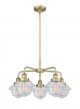 Innovations Lighting 916-5CR-AB-G534 - Oxford - 5 Light - 26 inch - Antique Brass - Chandelier