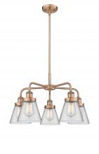 Innovations Lighting 916-5CR-AC-G62 - Cone - 5 Light - 25 inch - Antique Copper - Chandelier