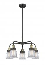 Innovations Lighting 916-5CR-BAB-G182S - Canton - 5 Light - 24 inch - Black Antique Brass - Chandelier