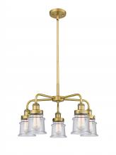 Innovations Lighting 916-5CR-BB-G184S - Canton - 5 Light - 24 inch - Brushed Brass - Chandelier