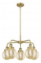 Innovations Lighting 916-5CR-BB-G208-6 - Beacon - 5 Light - 25 inch - Brushed Brass - Chandelier