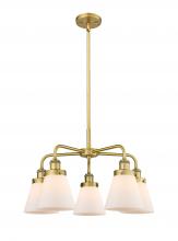 Innovations Lighting 916-5CR-BB-G61 - Cone - 5 Light - 25 inch - Brushed Brass - Chandelier