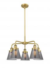 Innovations Lighting 916-5CR-BB-G63 - Cone - 5 Light - 25 inch - Brushed Brass - Chandelier