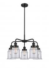 Innovations Lighting 916-5CR-BK-G182 - Canton - 5 Light - 25 inch - Matte Black - Chandelier