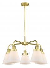 Innovations Lighting 916-5CR-SG-G61 - Cone - 5 Light - 25 inch - Satin Gold - Chandelier