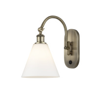 Innovations Lighting 918-1W-AB-GBC-81 - Berkshire Glass - 1 Light - 8 inch - Antique Brass - Sconce