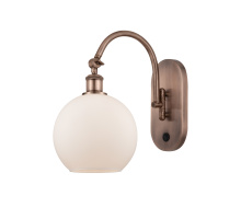 Innovations Lighting 918-1W-AC-G121-8 - Athens - 1 Light - 8 inch - Antique Copper - Sconce