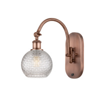 Innovations Lighting 918-1W-AC-G122C-6CL - Athens - 1 Light - 6 inch - Antique Copper - Sconce