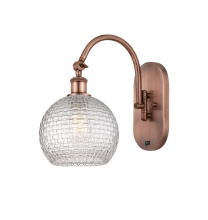 Innovations Lighting 918-1W-AC-G122C-8CL - Athens - 1 Light - 8 inch - Antique Copper - Sconce