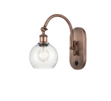 Innovations Lighting 918-1W-AC-G124-6 - Athens - 1 Light - 6 inch - Antique Copper - Sconce