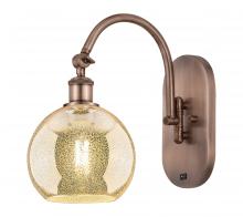 Innovations Lighting 918-1W-AC-G128-8 - Athens - 1 Light - 8 inch - Antique Copper - Sconce