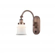 Innovations Lighting 918-1W-AC-G181S - Canton - 1 Light - 7 inch - Antique Copper - Sconce