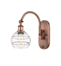 Innovations Lighting 918-1W-AC-G556-6CL - Rochester - 1 Light - 6 inch - Antique Copper - Adjustable - Sconce