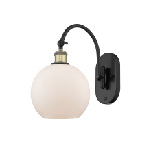 Innovations Lighting 918-1W-BAB-G121-8 - Athens - 1 Light - 8 inch - Black Antique Brass - Sconce