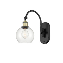 Innovations Lighting 918-1W-BAB-G122-6 - Athens - 1 Light - 6 inch - Black Antique Brass - Sconce