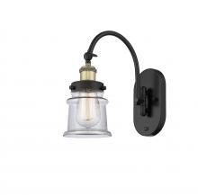 Innovations Lighting 918-1W-BAB-G182S - Canton - 1 Light - 7 inch - Black Antique Brass - Sconce