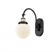 Innovations Lighting 918-1W-BAB-G201-6 - Beacon - 1 Light - 6 inch - Black Antique Brass - Sconce
