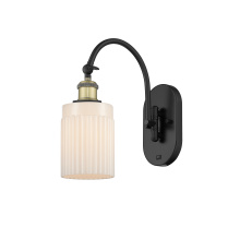 Innovations Lighting 918-1W-BAB-G341 - Hadley - 1 Light - 5 inch - Black Antique Brass - Sconce