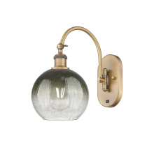 Innovations Lighting 918-1W-BB-G483-8SL - Brookhaven Globe - 1 Light - 8 inch - Brushed Brass - Sconce
