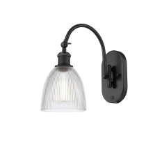 Innovations Lighting 918-1W-BK-G382 - Castile - 1 Light - 6 inch - Matte Black - Sconce
