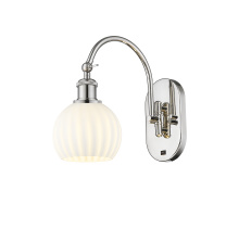 Innovations Lighting 918-1W-PN-G1217-6WV - White Venetian - 1 Light - 6 inch - Polished Nickel - Sconce