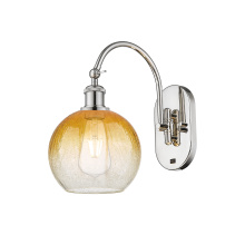 Innovations Lighting 918-1W-PN-G483-8AM - Brookhaven Globe - 1 Light - 8 inch - Polished Nickel - Sconce