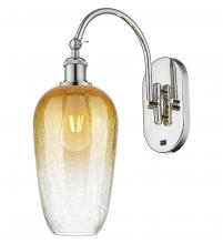 Innovations Lighting 918-1W-PN-G484-7AM - Brookhaven Flute - 1 Light - 7 inch - Polished Nickel - Sconce