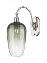 Innovations Lighting 918-1W-PN-G484-7SL - Brookhaven Flute - 1 Light - 7 inch - Polished Nickel - Sconce