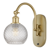 Innovations Lighting 918-1W-SG-G122C-6CL - Athens - 1 Light - 6 inch - Satin Gold - Sconce