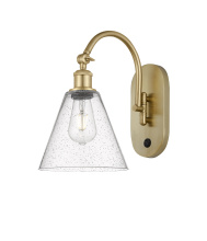Innovations Lighting 918-1W-SG-GBC-84 - Berkshire Glass - 1 Light - 8 inch - Satin Gold - Sconce