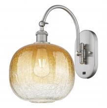 Innovations Lighting 918-1W-SN-G481-10AM - Brookhaven Sphere - 1 Light - 11 inch - Brushed Satin Nickel - Sconce