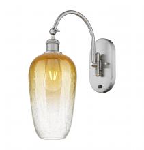 Innovations Lighting 918-1W-SN-G484-7AM - Brookhaven Flute - 1 Light - 7 inch - Brushed Satin Nickel - Sconce