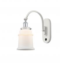 Innovations Lighting 918-1W-WPC-G181 - Canton - 1 Light - 7 inch - White Polished Chrome - Sconce