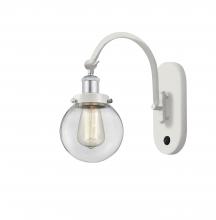 Innovations Lighting 918-1W-WPC-G202-6 - Beacon - 1 Light - 6 inch - White Polished Chrome - Sconce