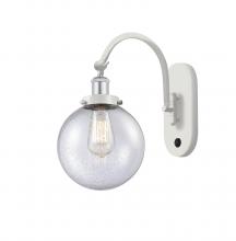 Innovations Lighting 918-1W-WPC-G204-8 - Beacon - 1 Light - 8 inch - White Polished Chrome - Sconce