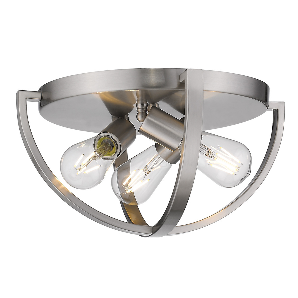 Colson PW 15" Flush Mount in Pewter