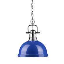 Golden 3602-L CH-BE - 1 Light Pendant with Chain